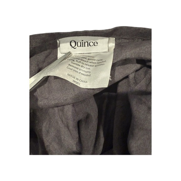 Quince European Linen Duvet Cover Set 2 Pill Charcoal Bedding King/Cal King ECU - Picture 6 of 8
